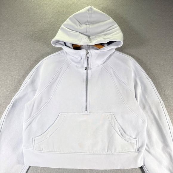 Lululemon Womens Half Zip Hoodie Lavender Womens M/LThumbhole Pullover Athletic - Picture 1 of 16